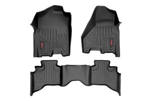 Ram 1500 Classic Floor Mats - Front + Rear - Rough Country - Heavy Duty Floor Mats and Rear Cargo Liners - '19-'23
